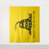 Tenture Drapeau Gadsden jaune classique Ne marchez pas sur (Devant)
