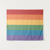 Tenture Drapeau gay pride chauffé 50 x 60 (Devant (Horizontal))