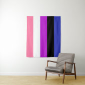 Tenture Drapeau Genderfluid 50 x 60 (En situation)