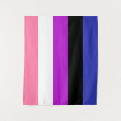Tenture Drapeau Genderfluid 50 x 60 (Devant)