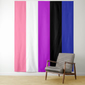 Tenture Drapeau Genderfluid Extra Large LGBT (En situation)