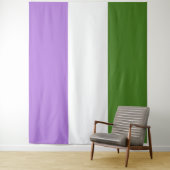 Tenture Drapeau Genderqueer extra grand LGBT (En situation)