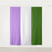 Tenture Drapeau Genderqueer extra grand LGBT (Devant)