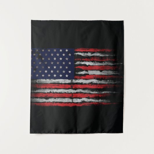 Tenture Drapeau Grunge U.S.A (Devant)