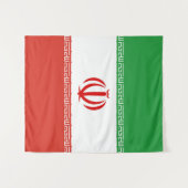 Tenture Drapeau iranien (Devant (Horizontal))