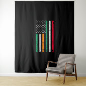 Tenture Drapeau irlandais italien irlandais Italie ST PATR (En situation)