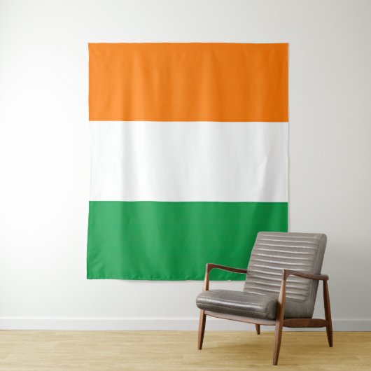 Tenture Drapeau Irlande Tricolore (En situation)
