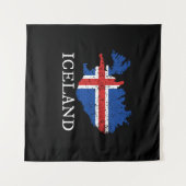 Tenture Drapeau Islande (Devant (Horizontal))