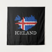 Tenture Drapeau Islande (Devant)