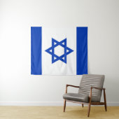 Tenture Drapeau Israël (En situation (horizontale))