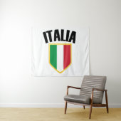 Tenture Drapeau Italia Crest Italie (En situation (horizontale))