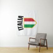 Tenture Drapeau Italia Crest Italie (En situation)