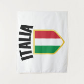Tenture Drapeau Italia Crest Italie (Devant)