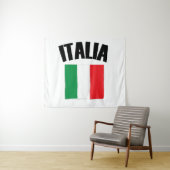 Tenture Drapeau Italie (En situation (horizontale))