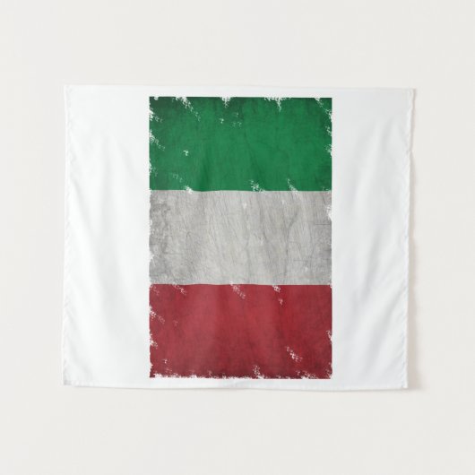 Tenture drapeau italie (Devant (Horizontal))