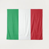 Tenture Drapeau Italie Tricolore (Devant (Horizontal))