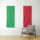 Tenture Drapeau Italie Tricolore (En situation (horizontale))
