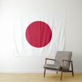 Tenture Drapeau Japon (En situation (horizontale))