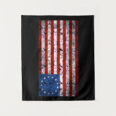 Tenture Drapeau léger Betsy Ross vintage (Devant)