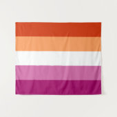 Tenture Drapeau lesbien 50 x 60 (Devant (Horizontal))