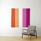 Tenture Drapeau lesbien 57 x 57 (En situation)
