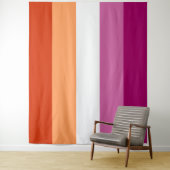 Tenture Drapeau lesbien extra grand LGBT (En situation)