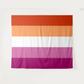 Tenture Drapeau Lesbien Extra Large LGBT (Devant (Horizontal))
