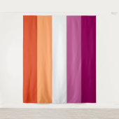 Tenture Drapeau Lesbien Extra Large LGBT (Devant)