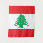 Tenture Drapeau libanais (Devant)