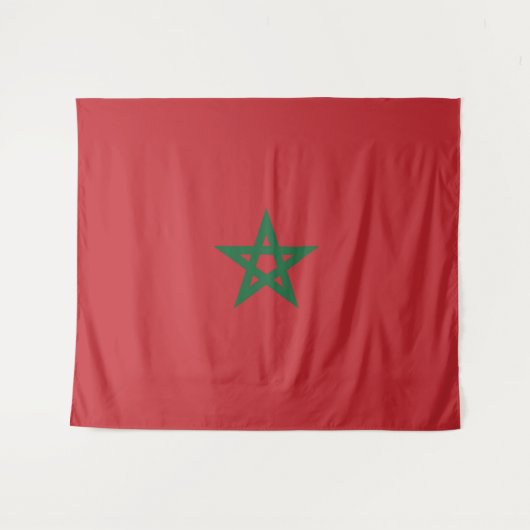 Tenture Drapeau Maroc (Devant (Horizontal))