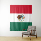Tenture Drapeau Mexique Tricolore (En situation)