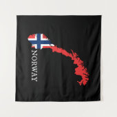 Tenture Drapeau Norvège - Norvège (Devant (Horizontal))