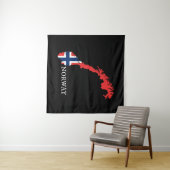 Tenture Drapeau Norvège - Norvège (En situation (horizontale))