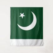 Tenture Drapeau pakistanais grand (Devant)