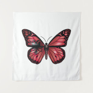 Tenture Drapeau papillon monarque d'Albanie