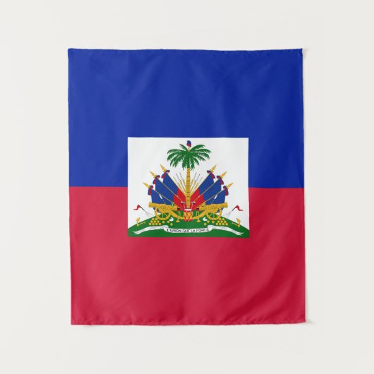 Tenture Drapeau patriotique haïtien mural (Devant)