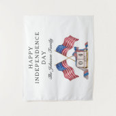 Tenture Drapeau Patriotique USA 4 juillet (Devant)