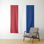 Tenture Drapeau Pays-Bas tricolore (En situation)