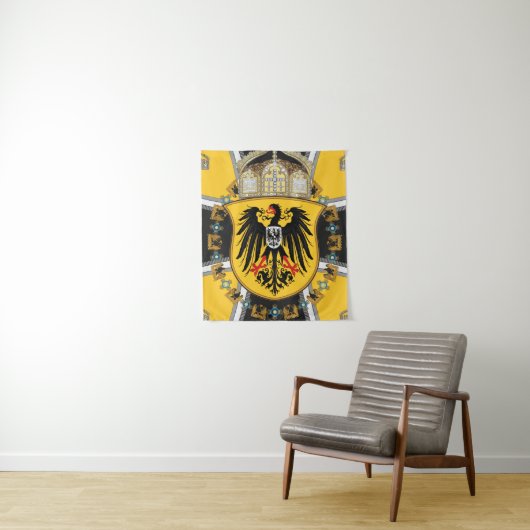 Tenture Drapeau Prussia Keiser (En situation)