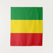 Tenture Drapeau rastafari éthiopien Rasta (Devant)