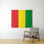 Tenture Drapeau rastafarien Rasta Ethiopie (En situation (horizontale))