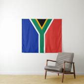 Tenture drapeau sud-africain (En situation (horizontale))