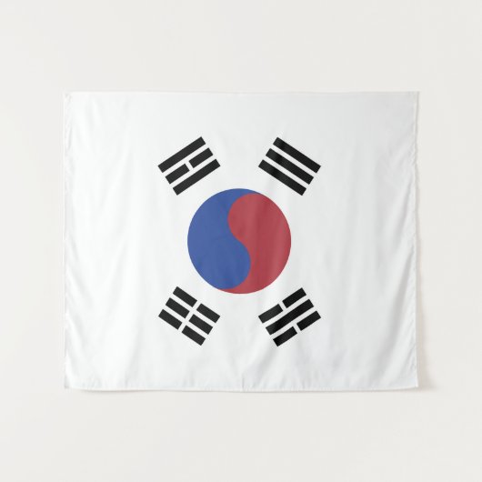 Tenture drapeau sud-coréen (Devant (Horizontal))