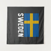 Tenture Drapeau Suède (Devant (Horizontal))