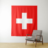 Tenture Drapeau Suisse (En situation)