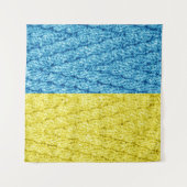 Tenture drapeau tricoté ukrainien (Devant)