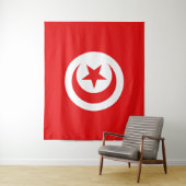 Tenture Drapeau Tunisie (En situation)