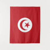 Tenture Drapeau tunisien (Devant)
