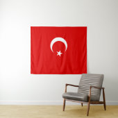 Tenture Drapeau turc (En situation (horizontale))
