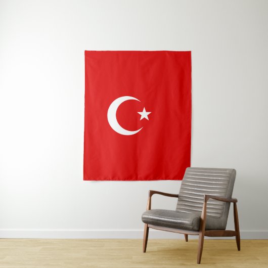 Tenture Drapeau turc (En situation)